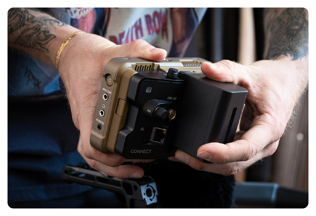 Atomos Ninja Ultra with Atomos Connect attached, Atomos Ninja Ultra